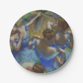 Degas Blue Dancers Pastel Fine Art Masterpiece ペーパープレート (正面)