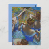 Degas Blue Dancers Pastel Fine Art Masterpiece ポストカード (正面/裏面)