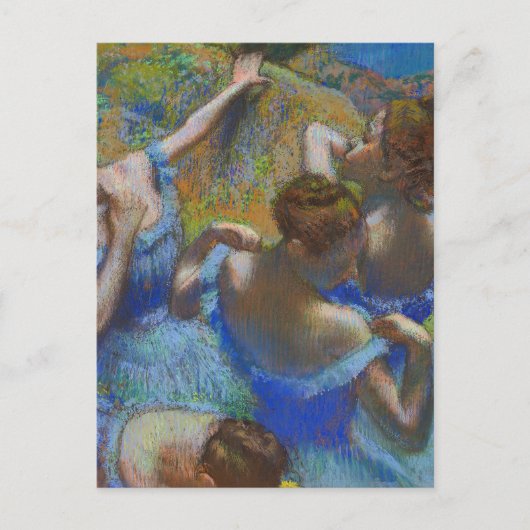 Degas Blue Dancers Pastel Fine Art Masterpiece ポストカード (正面)