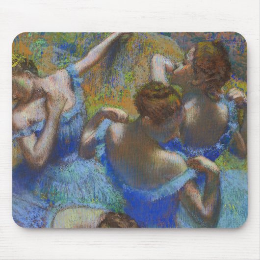 Degas Blue Dancers Pastel Fine Art Masterpiece マウスパッド (正面)