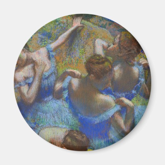Degas Blue Dancers Pastel Fine Art Masterpiece マグネット (正面)