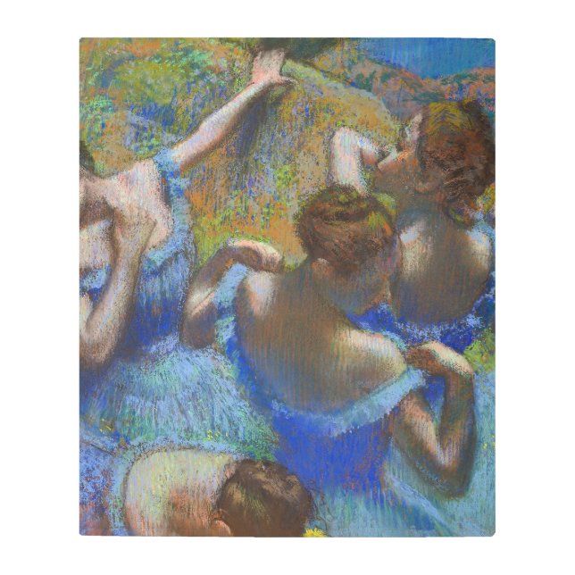 Degas Blue Dancers Pastel Fine Art Masterpiece メタルプリント (正面)