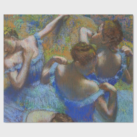 Degas Blue Dancers Pastel Fine Art Masterpiece ラッピングペーパー (フラット)