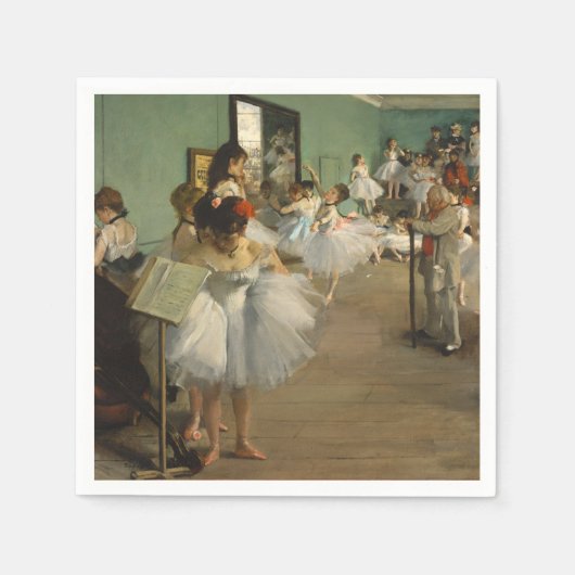 Degas Dance Class Ballet Dancers Ballerina Art スタンダードカクテルナプキン (正面)