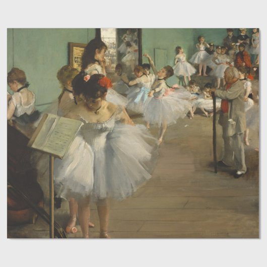 Degas Dance Class Ballet Dancers Ballerina Art ラッピングペーパー (フラット)