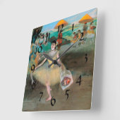 Degas 'Dancer with a Boquet Bowing'壁時計 スクエア壁時計 (傾斜)