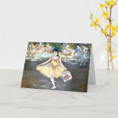 Degas - Dancer with a Bouquet カード (黄色い花)