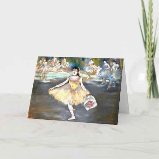 Degas - Dancer with a Bouquet カード (正面)