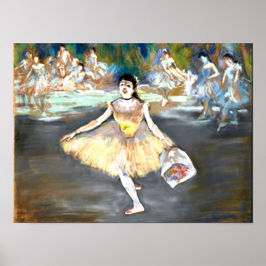 Degas - Dancer with a Bouquet ポスター (正面)
