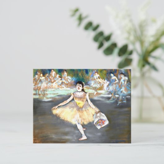 Degas - Dancer with a Bouquet ポストカード (スタンド正面)