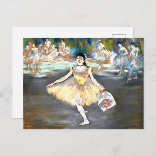 Degas - Dancer with a Bouquet ポストカード (正面/裏面)