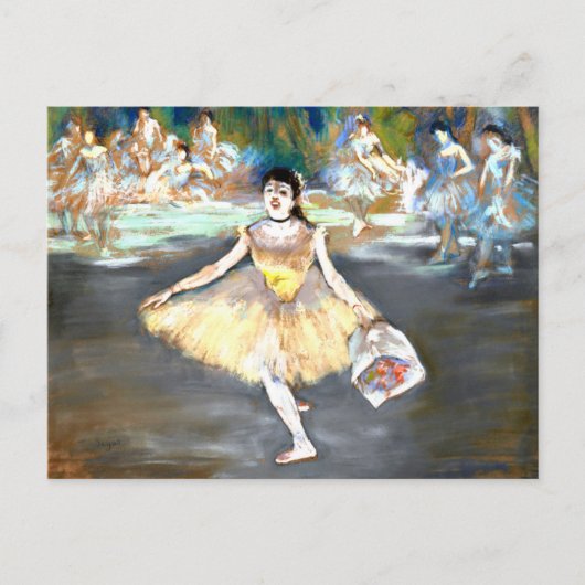 Degas - Dancer with a Bouquet ポストカード (正面)