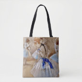 Degas Dancer With Blue Ribbon トートバッグ (正面)