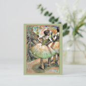 Degas - Dancers Pink and Green ポストカード (スタンド正面)