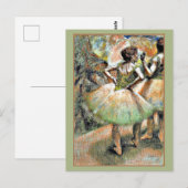 Degas - Dancers Pink and Green ポストカード (正面/裏面)