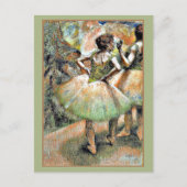 Degas - Dancers Pink and Green ポストカード (正面)