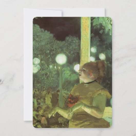 Degas Degasによるカフェコンサートでは、カラオケパーティー 招待状 (正面)