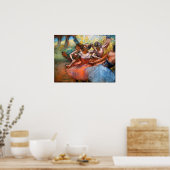 Degas - Four Ballerinas Onステージ1890 ポスター (キッチン)