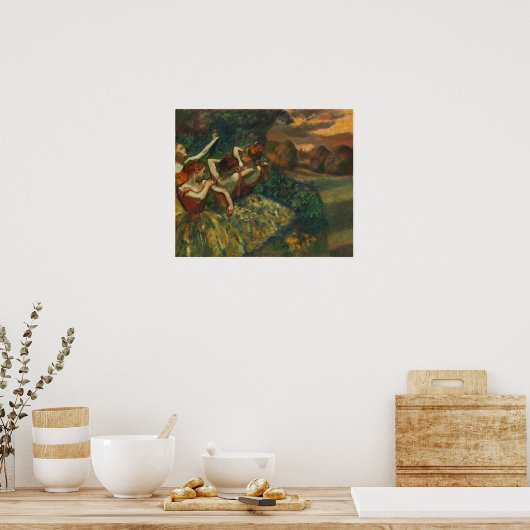 Degas - Four Dancers ポスター (キッチン)