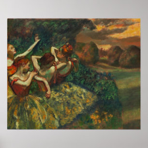 Degas - Four Dancers ポスター