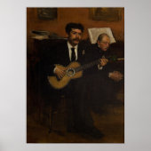 Degas - Lorenzo PagansとAuguste De Gas ポスター (正面)