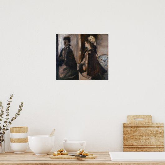 Degas - Mrs. Jeantaud In the鏡 ポスター (キッチン)