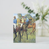 Degas - Race Horses, 1878，アートワーク ポストカード (スタンド正面)