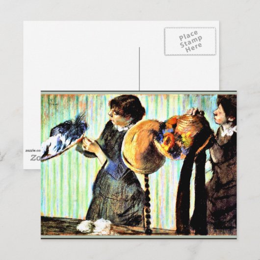 Degas - The Little Milliners ポストカード (正面/裏面)