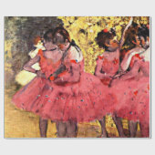Degas - The Pink Dancers, 素晴らし Art絵画's ラッピングペーパー (フラット)