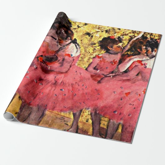 Degas - The Pink Dancers, 素晴らし Art絵画's ラッピングペーパー (アンロールド)