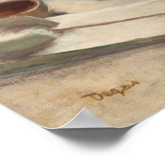 Degas - Woman Ironing ポスター (角)