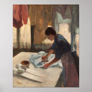 Degas - Woman Ironing ポスター