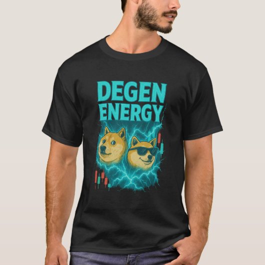Degen Energy Cyberpunk Cryptoシャツ Tシャツ (正面)