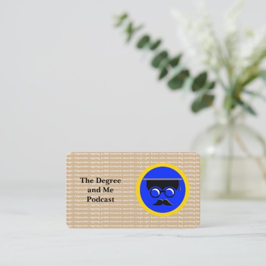 Degree and Meの名刺 名刺 (スタンド正面)