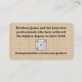 Degree and Meの名刺 名刺 (裏面)