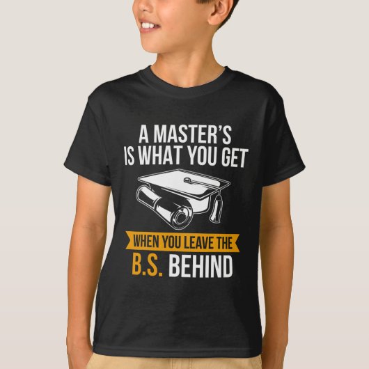 Degree Mba Masters学位の卒業 Tシャツ (正面)