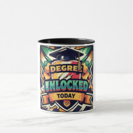 Degree Unlocked Todayグラフィックメン マグカップ