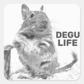 DEGU LIFE スクエアシール (正面)