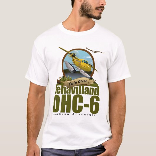 Dehavilland DHC-6の対のカワウソのバイキングの空気 Tシャツ (正面)