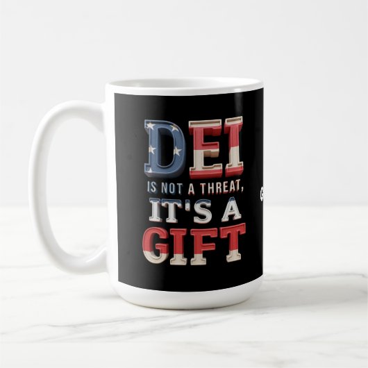 DEIは脅威ではなく、贈り物です 完璧な コーヒーマグカップ (左)