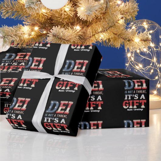 DEIは脅威ではなく、贈り物です 完璧な ラッピングペーパー (クリスマス)