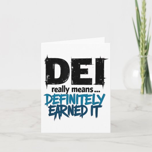 Dei Definitely Earned It Motivational カード (正面)