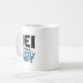 Dei Definitely Earned It Motivational  コーヒーマグカップ (正面左)