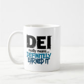 Dei Definitely Earned It Motivational  コーヒーマグカップ (左)