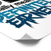 Dei Definitely Earned It Motivational  ポスター (角)