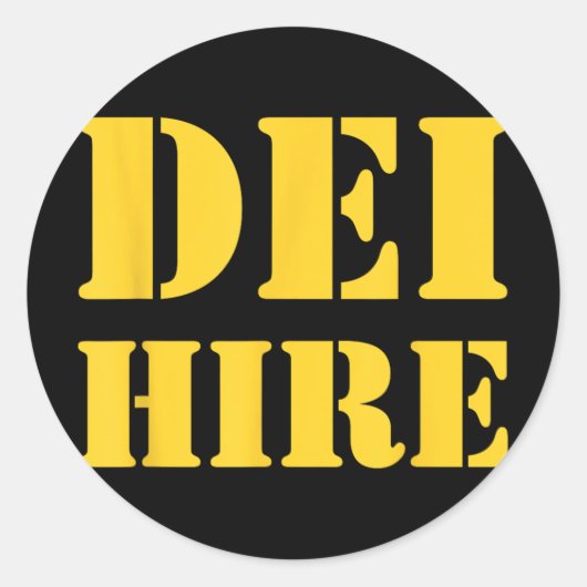 Dei Hire、ダイバーシティ、資本、インクルージョン、アンチ ラウンドシール (正面)