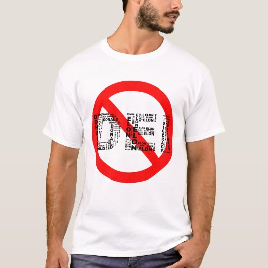 DEI (No Donald Elon Idiocracy) Tシャツ (正面)
