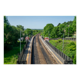 Deighton Railway Station, Huddersfield ポスター