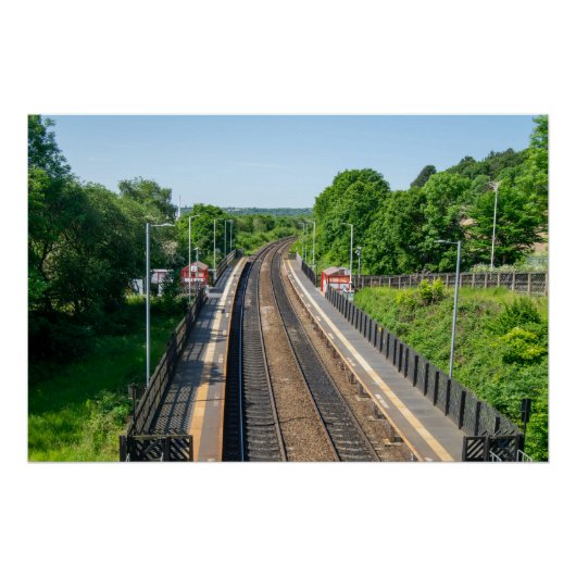 Deighton Railway Station, Huddersfield ポスター (正面)