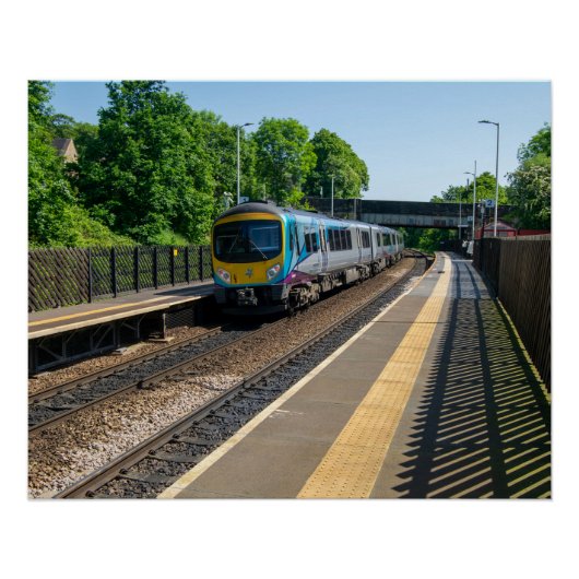 Deighton Railway Station, Huddersfield ポスター (正面)